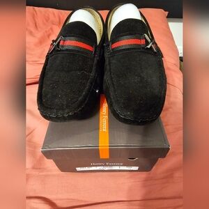 Henry Ferrera Men's Loafers Slip-On shoes. Black color. Size 12